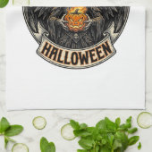 Gothic Halloween Hexe Vintage Geschirrtuch (Gefaltet)