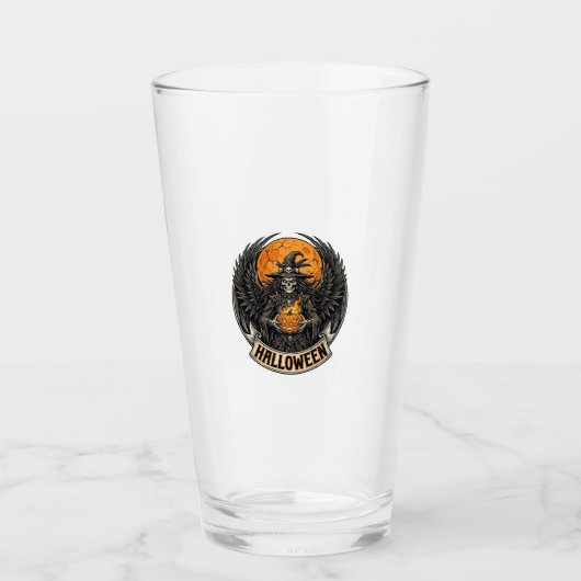 Gothic Halloween Hexe Vintage Glas (Vorderseite)