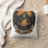 Gothic Halloween Hexe Vintage Kissen (Decke)