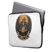 Gothic Halloween Hexe Vintage Laptopschutzhülle (Vorderseite Links)