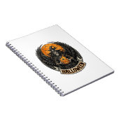 Gothic Halloween Hexe Vintage Notizblock (Rechte Seite)