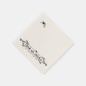 Gothic Halloween | Hexen trinken Serviette (Ecke)