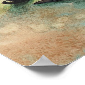 Gothic Halloween Hexenposter von Molly Harrison Poster (Ecke)