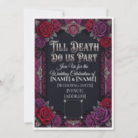 Gothic Halloween-Hochzeit Bis dass der Tod uns sch