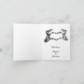 Gothic halloween Hochzeit danke Karte (Innenseite)