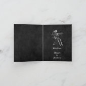 Gothic halloween Hochzeit danke Karte (Innenseite)