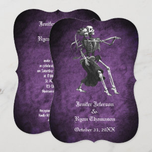Gothic halloween Hochzeit Einladung