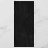 Gothic Halloween Hochzeit Menükarte (Rückseite)