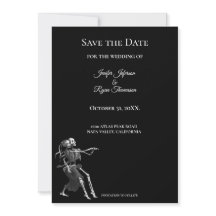 Gothic Halloween Hochzeit Save-the-Date-Einladung