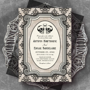 Gothic Halloween-Hochzeitseinladung Einladung