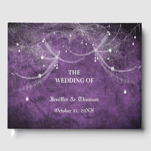 Gothic Halloween Hochzeitsgast Gästebuch (Vorderseite)