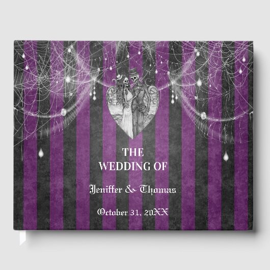 Gothic Halloween Hochzeitsgast Gästebuch (Vorderseite)