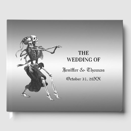 Gothic Halloween Hochzeitsgast Gästebuch (Vorderseite)