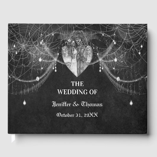 Gothic Halloween Hochzeitsgast Gästebuch (Vorderseite)