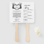 Gothic Halloween Hochzeitstage Termine Fächer (Vorne und Hinten)