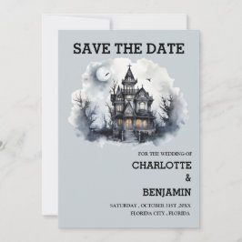 Gothic Halloween Hororr Wedding Save The Date