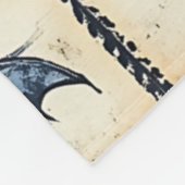 Gothic Halloween Jeans Patchwork Muster Fleecedecke (Ecke)