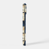 Gothic Halloween Jeansstoff-Patchwork-Muster iPhone 15 Hülle (Rechte Seite)