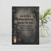 Gothic, Halloween-Kostüm-Party Einladung (Stehend Vorderseite)