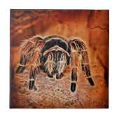 Gothic Halloween Kribbelspinne Tarantula Fliese (Vorderseite)