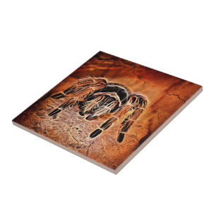 Gothic Halloween Kribbelspinne Tarantula Fliese