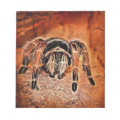 Gothic Halloween Kribbelspinne Tarantula Notizblock (Vorderseite)