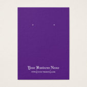 Gothic Halloween Lila Earring Display Card (Vorderseite)