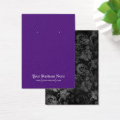 Gothic Halloween Lila Earring Display Card (Schreibtisch)