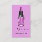 Gothic Halloween Lipstick Makeup Visitenkarte (Vorderseite)