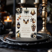 Gothic Halloween Little Boo Baby Shower Einladung