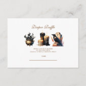 Gothic Halloween Little Boo Diapper Raffle Begleitkarte (Vorderseite)