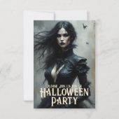 Gothic Halloween Night of Mystery Einladung (Vorderseite)