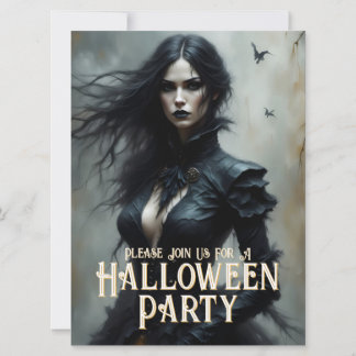 Gothic Halloween Night of Mystery Einladung