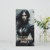 Gothic Halloween Night of Mystery Einladung (Stehend Vorderseite)