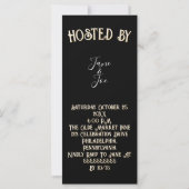 Gothic Halloween Night of Mystery Einladung (Rückseite)