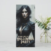 Gothic Halloween Night of Mystery Einladung (Stehend Vorderseite)