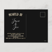 Gothic Halloween Night of Mystery Einladung (Rückseite)