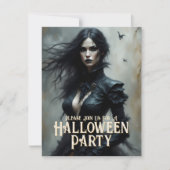 Gothic Halloween Night of Mystery Einladung (Vorderseite)
