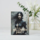 Gothic Halloween Night of Mystery Einladung (Stehend Vorderseite)