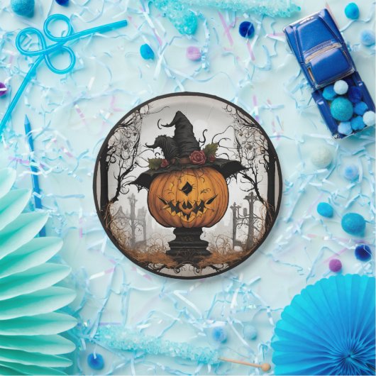 Gothic Halloween Pappteller (Party)