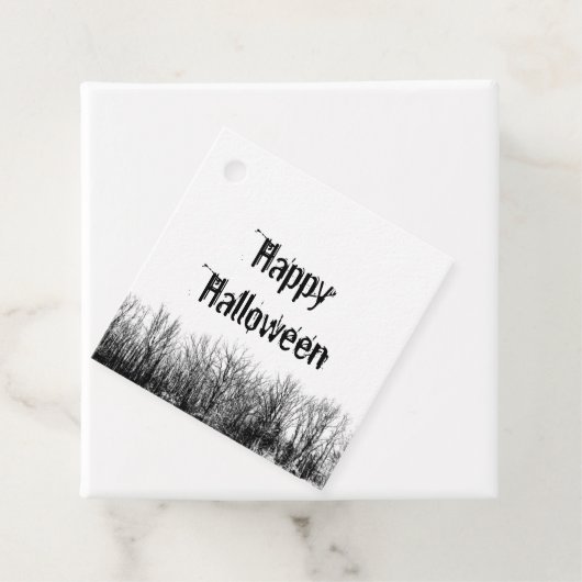 Gothic Halloween-Party Creepy Typografy Geschenkanhänger (Beispiel)