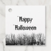 Gothic Halloween-Party Creepy Typografy Geschenkanhänger (Vorderseite)