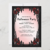 Gothic Halloween-Party Einladung (Vorderseite)