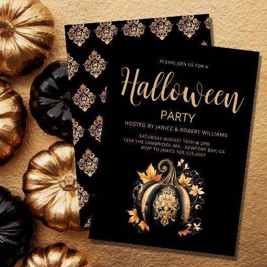 Gothic Halloween-Party Einladung