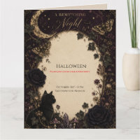Gothic Halloween-Party Rosen, dunkler Efeu, Motte,