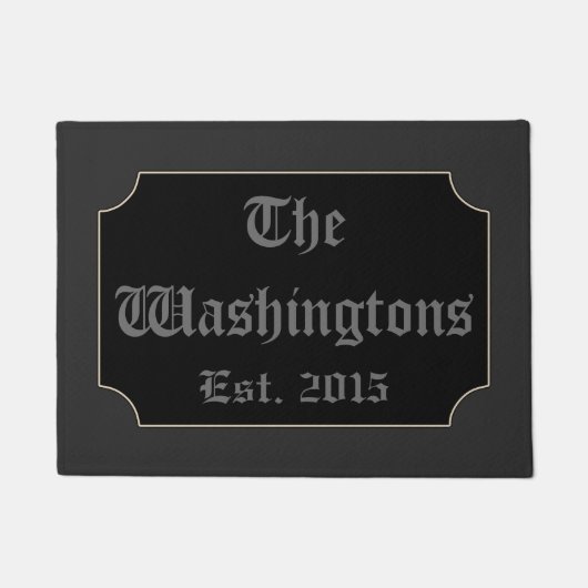 Gothic Halloween Personalisiert Doormat Fußmatte (Vorderseite)