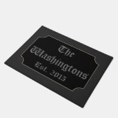 Gothic Halloween Personalisiert Doormat Fußmatte (Schrägansicht)