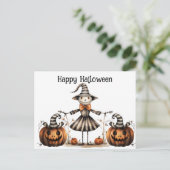 Gothic Halloween Postkarte (Stehend Vorderseite)