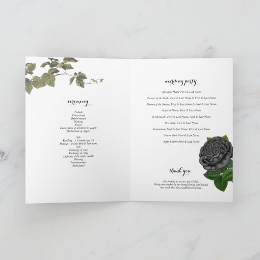 Gothic Halloween Programm (Innenseite)