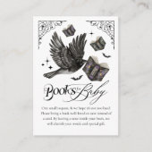 Gothic Halloween Raven Delivery Books for Baby Begleitkarte (Vorderseite)